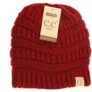 CC Solid Fuzzy Lined Beanie Hat-3