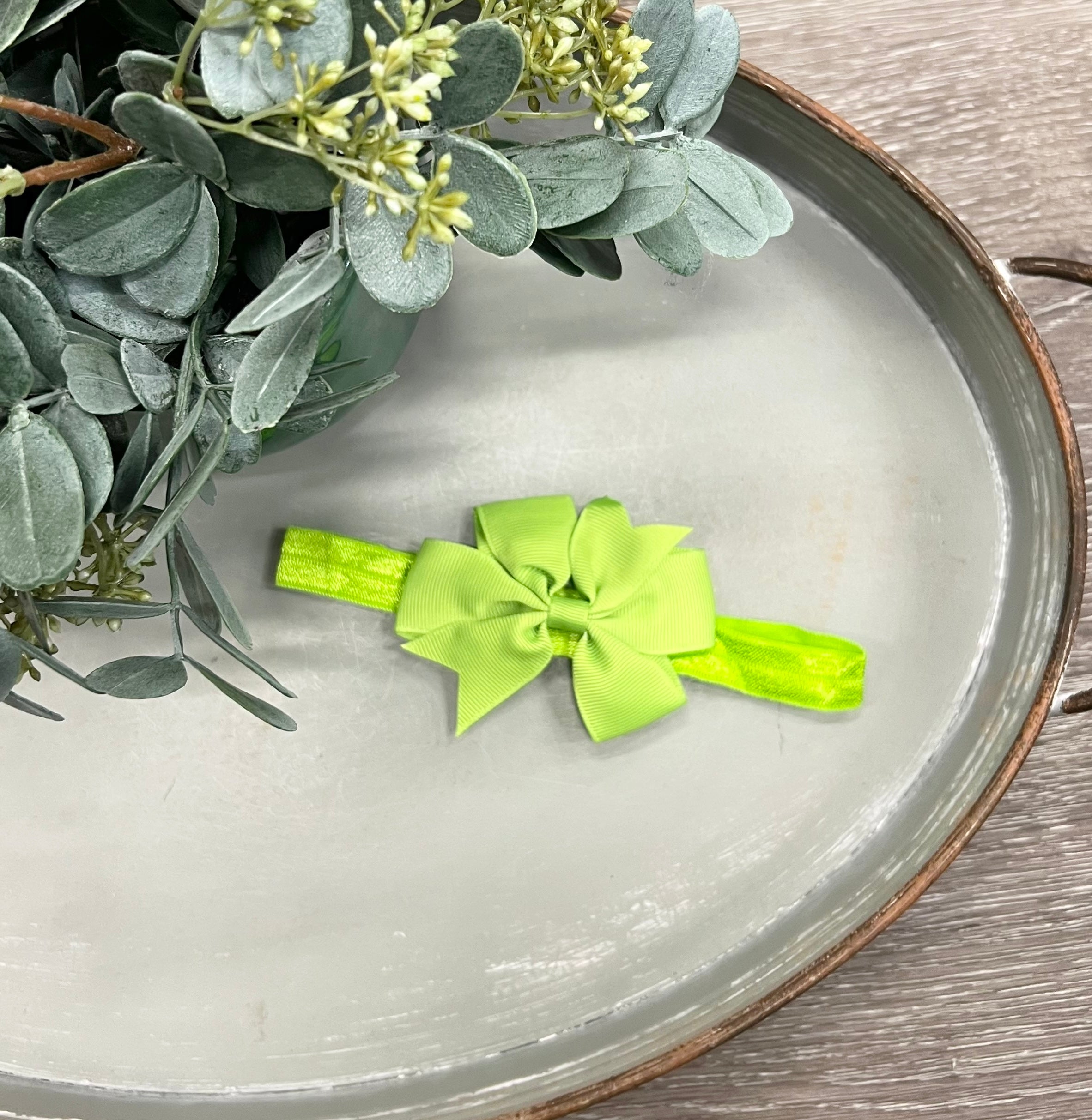 Buy grass-green 3” Bow Headband