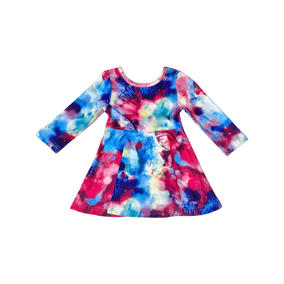 Magenta Splash Dress