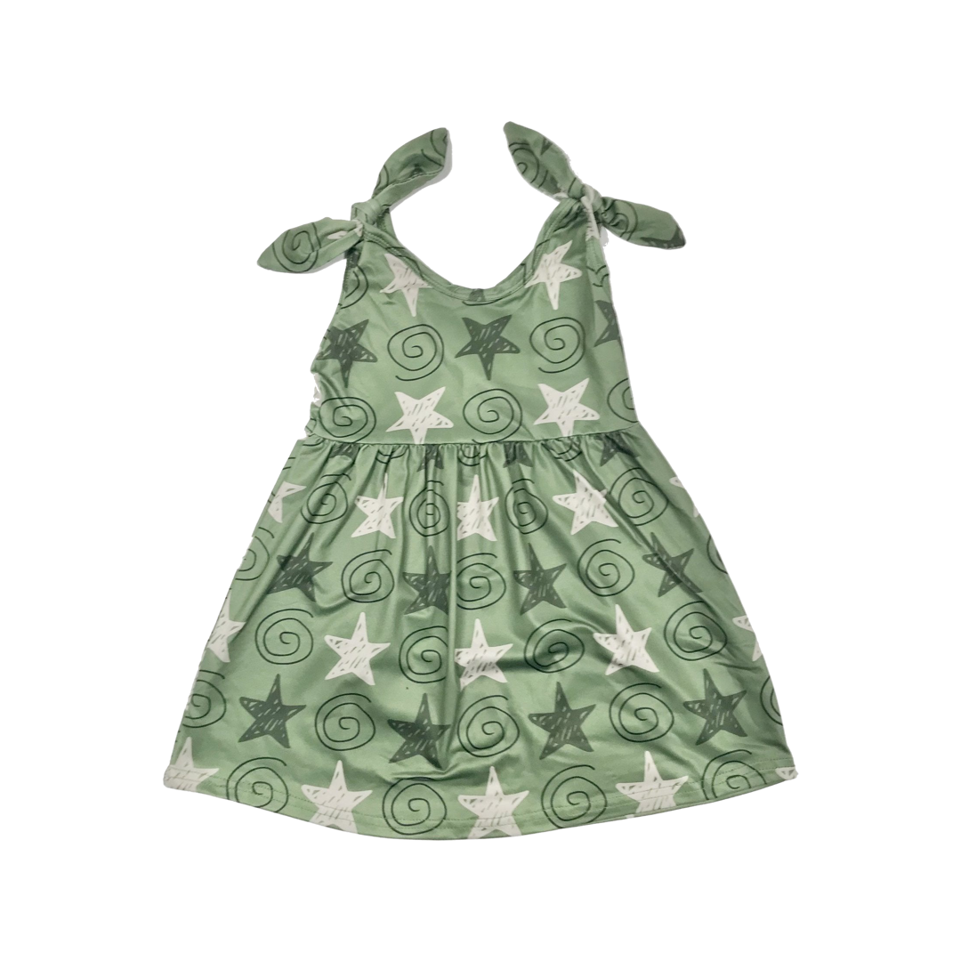 Army Green Stars Dress