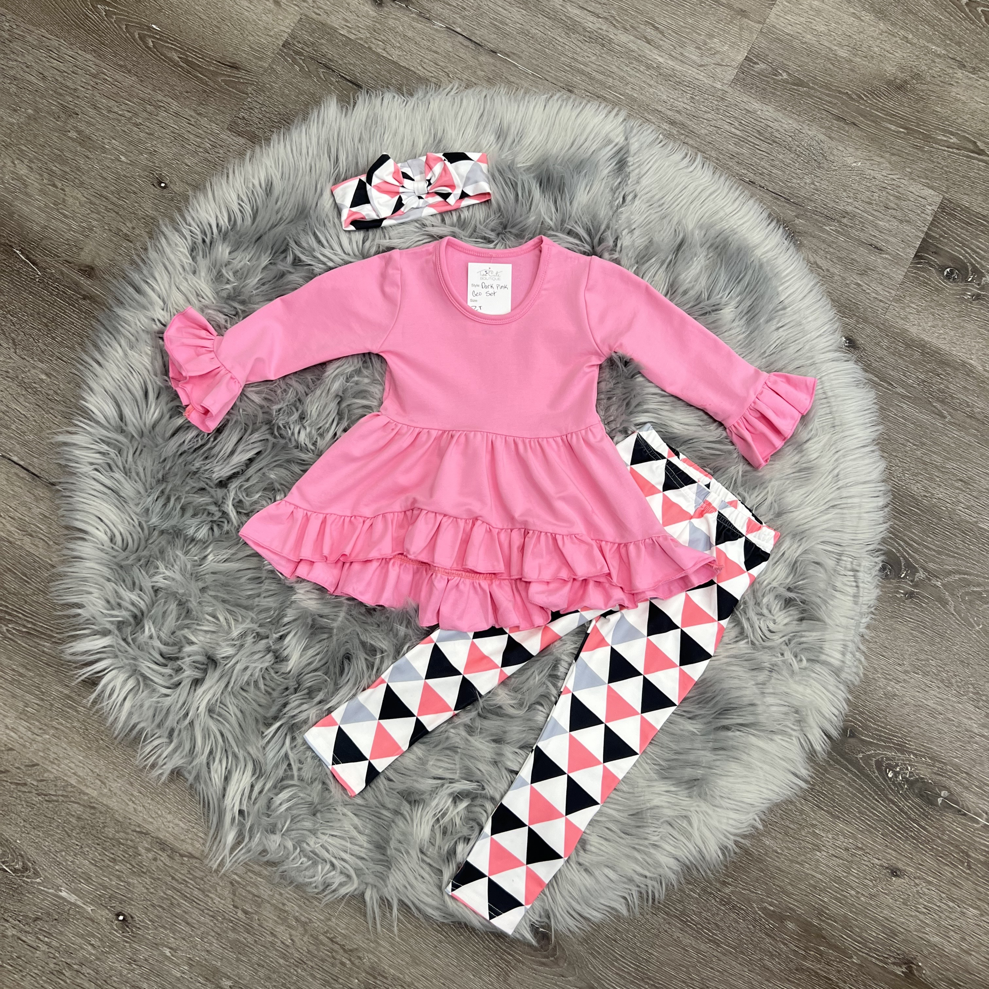 Dark Pink Geo Set