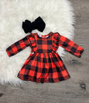 Plaid Holiday Dress-1