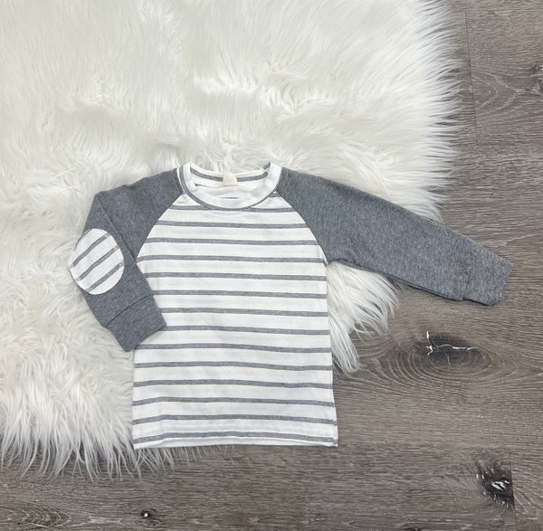 Grey striped T