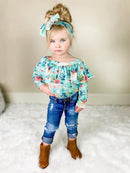 Wild Flower Off Shoulder Romper-1
