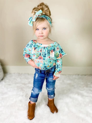Wild Flower Off Shoulder Romper