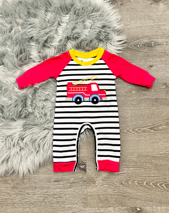 Fire Truck Red Romper
