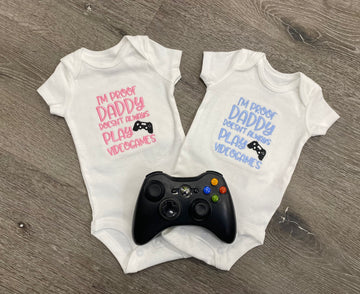 Embroidered I’m Proof (Videogames) Bodysuit