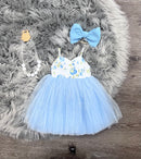 Blue Blossoms Tulle Dress-1