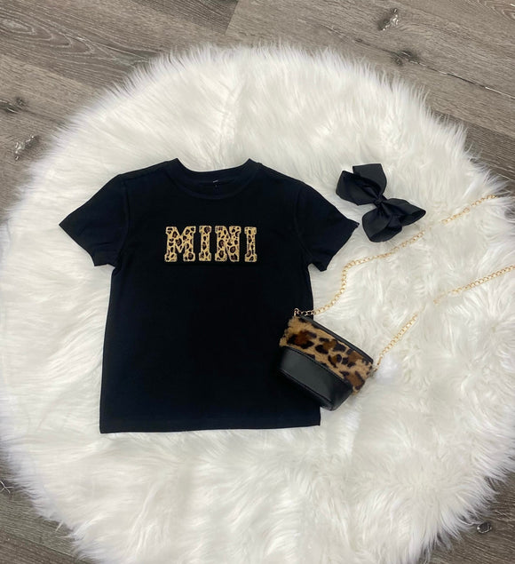 Embroidered Mom & Me Brown Leopard T’s