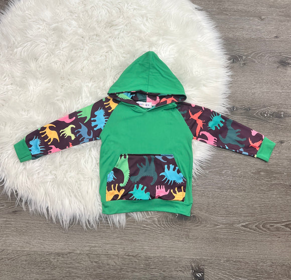 Bright Dino Hoodie