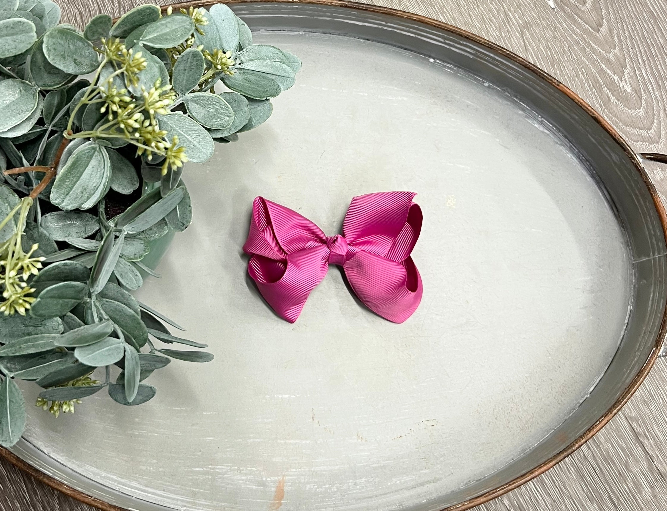 Buy purple-pink 4.5” Clip Bow