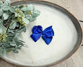 Buy royal-blue 4.5” Clip Bow