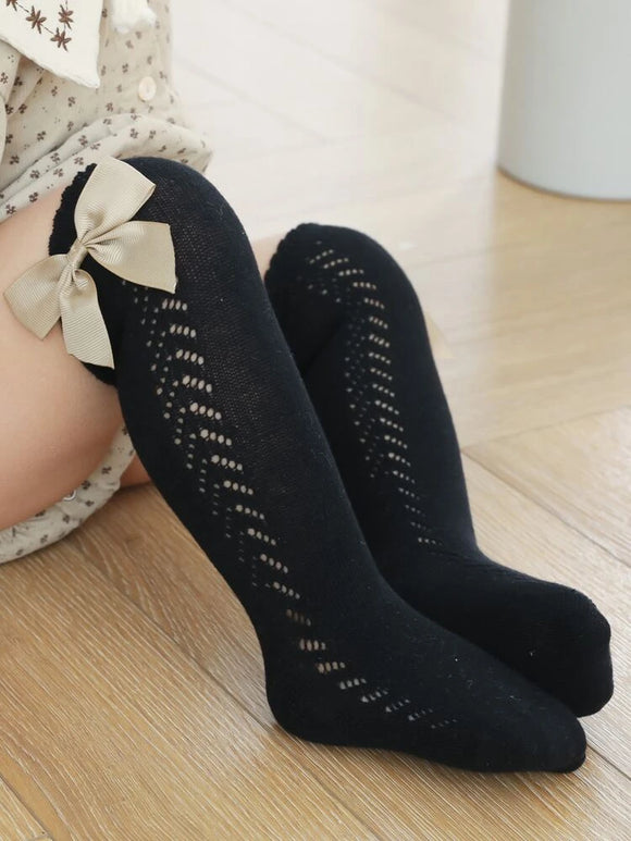 Beautiful Bow Decorated Socks