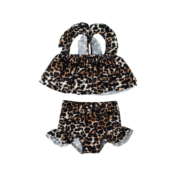 Leopard Twirl Swim Suit