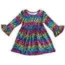 Rainbow Zebra Dress-2