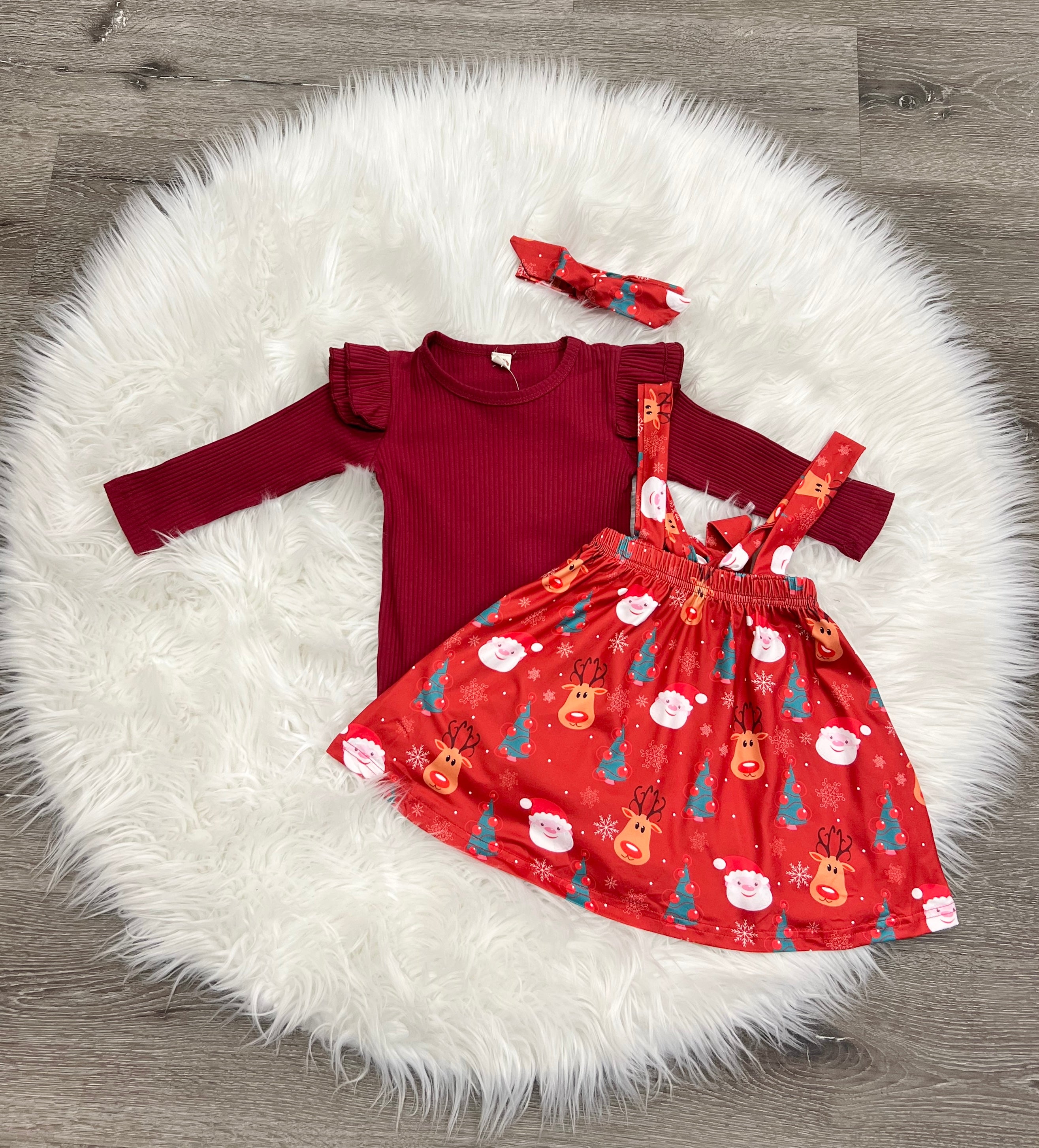 Reindeer Skirt Set