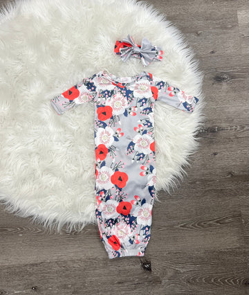 Peach Blooms Sleep Sack