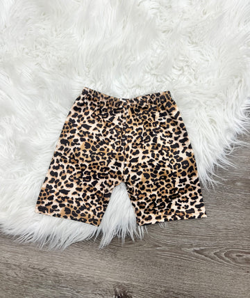 High Waist Leopard Shorts