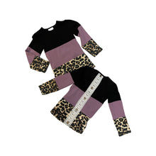 Purple Leopard & Lace Top