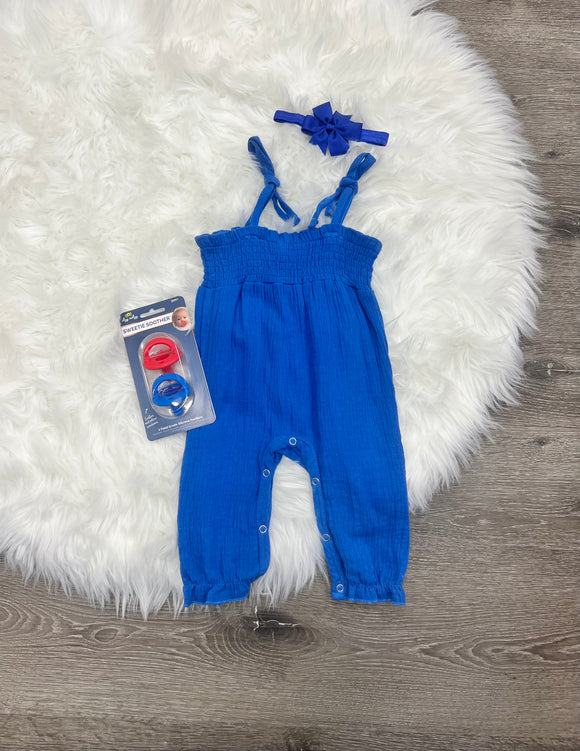 Colored Muslin Romper