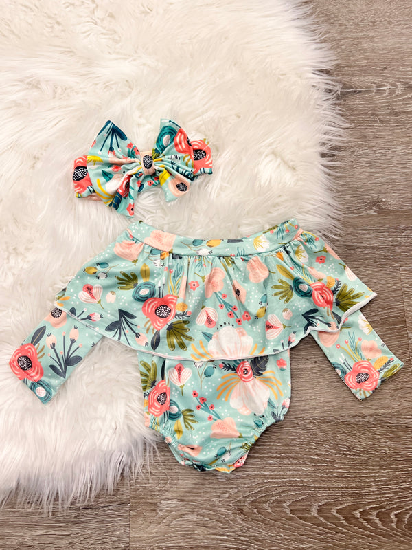 Wild Flower Off Shoulder Romper