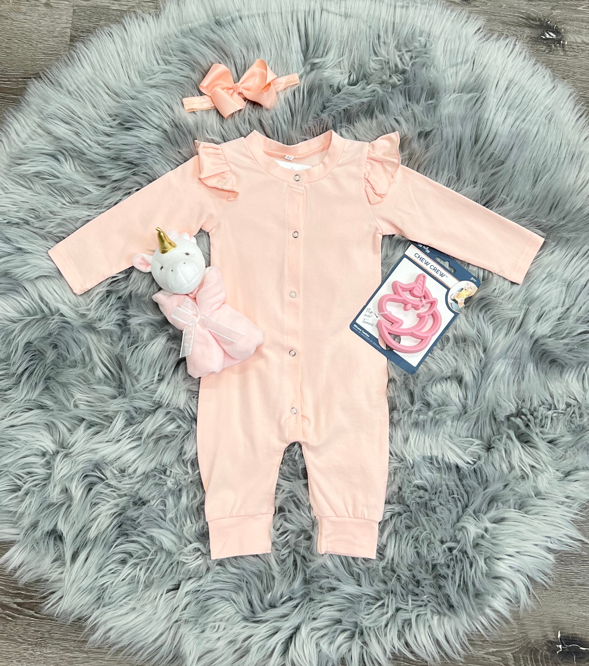 Peachy Ruffle Romper