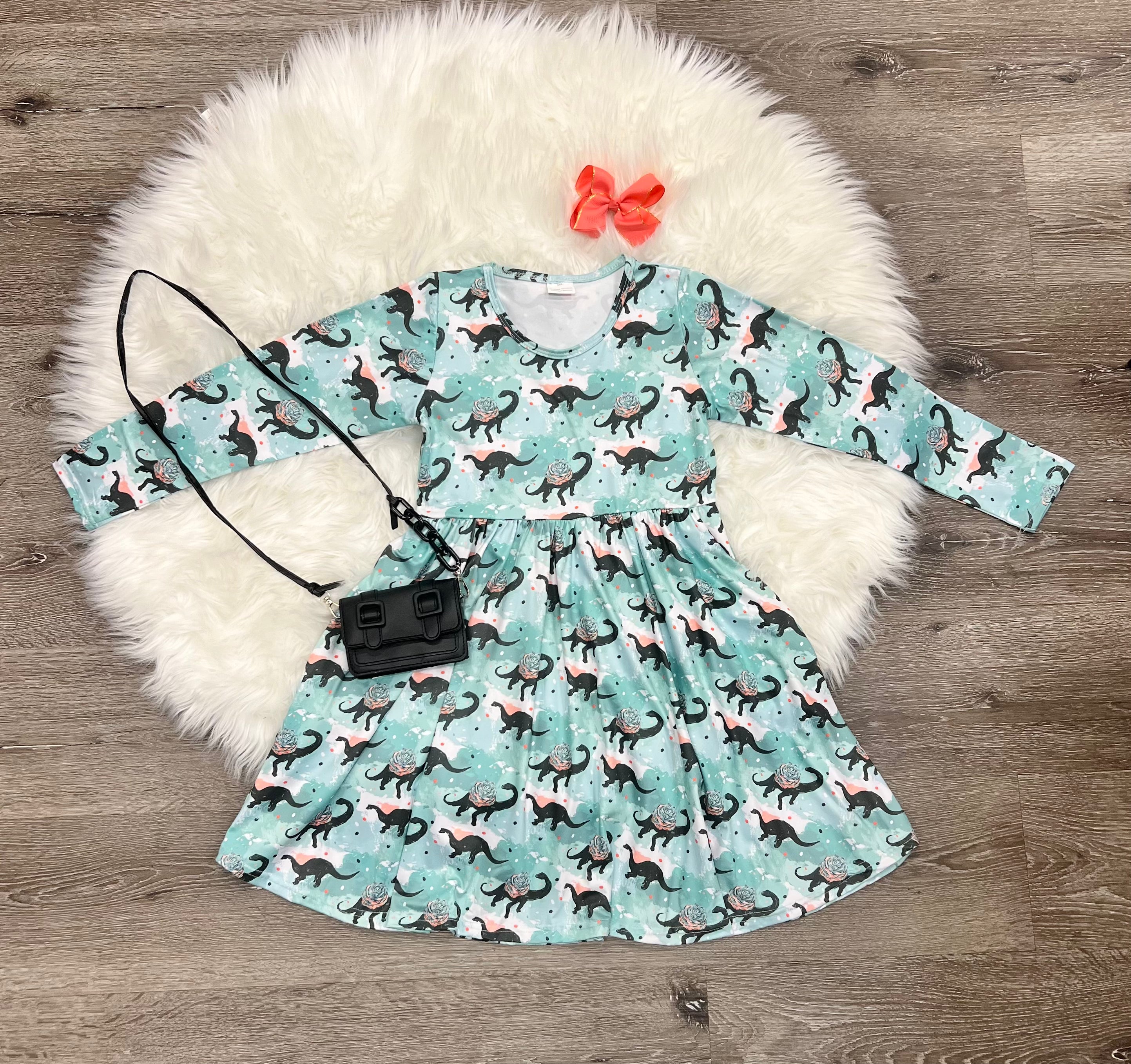 Floral Dino Dress