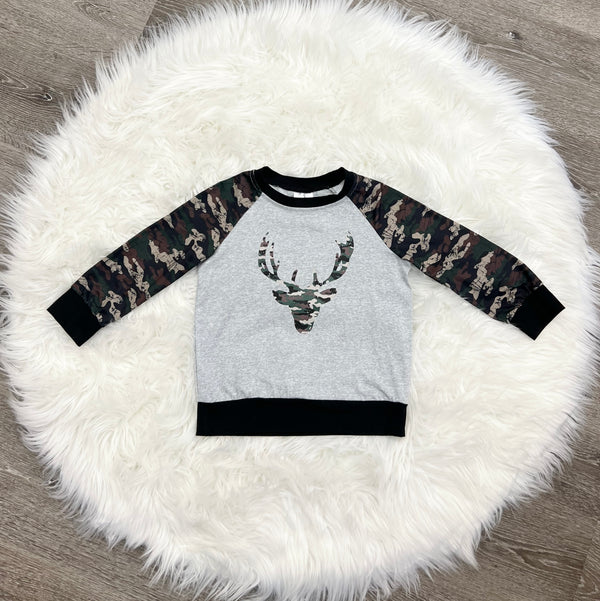 Antlers & Camo Sweatshirt