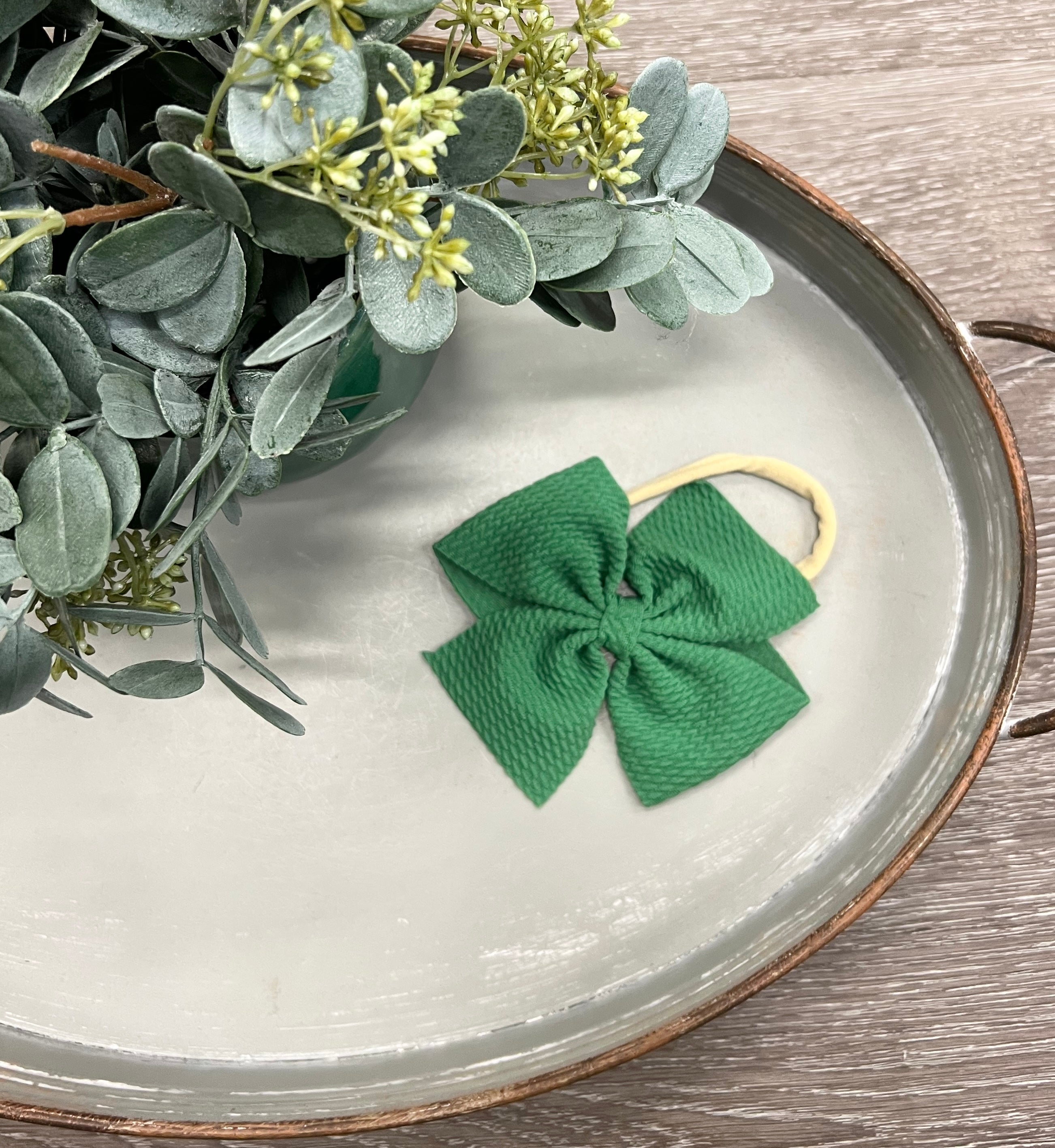 Buy green Textured Headband (Skinny Band)