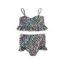 Rainbow Leopard 2pc Swim Suit-2