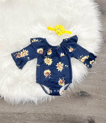 Navy Sunflower Leo