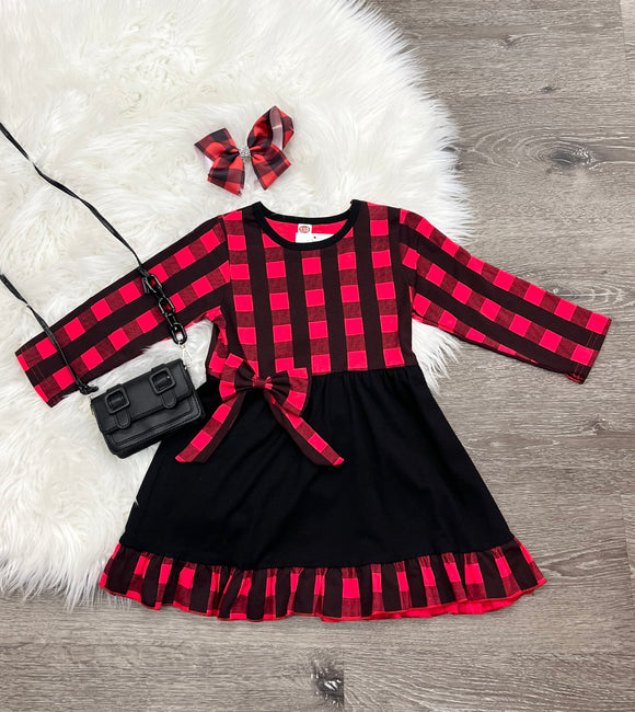 Elizabeth Plaid Dress