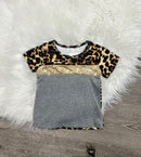 Sequin Leopard T-1