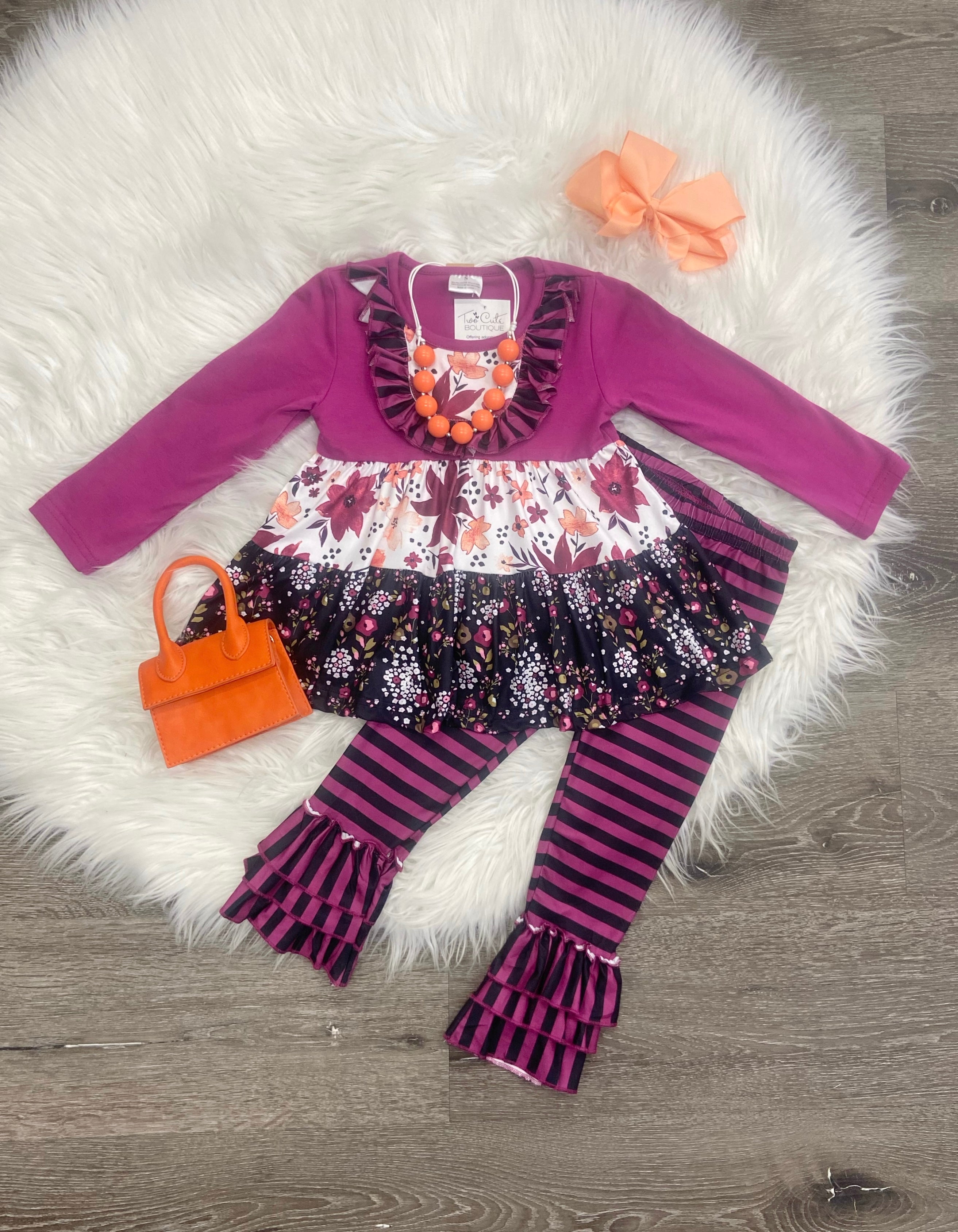 Purple Ruffles Set