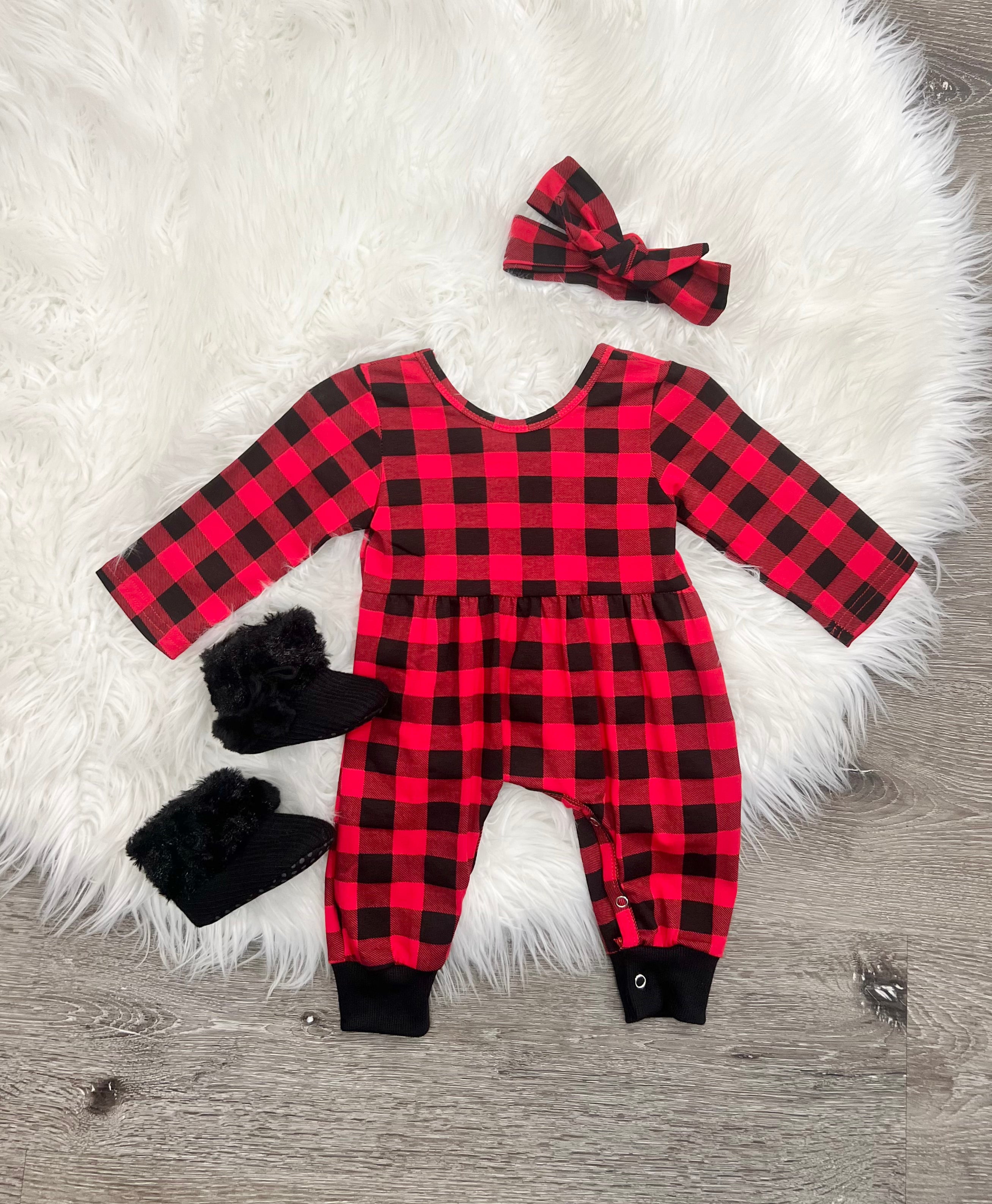 Beautiful Plaid Jumpsuit Set