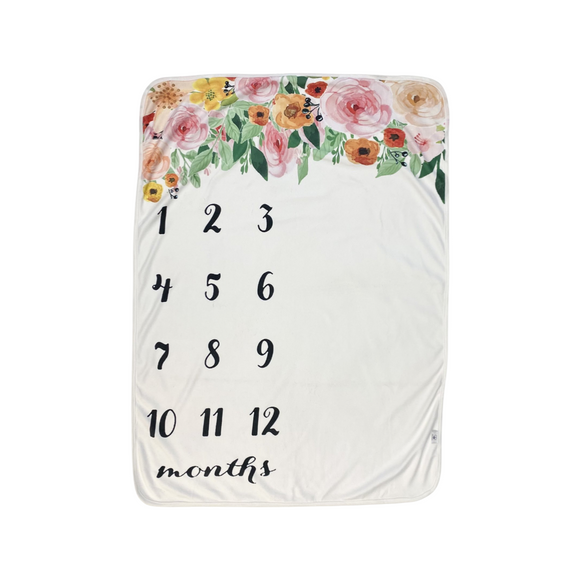 Floral Milestone Blanket