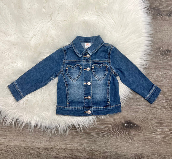 Embroidered Unicorn Jean Jacket