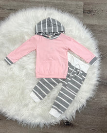 Striped hoodie & Pant Set