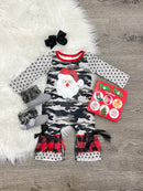 Camo Santa Ruffle Romper-1