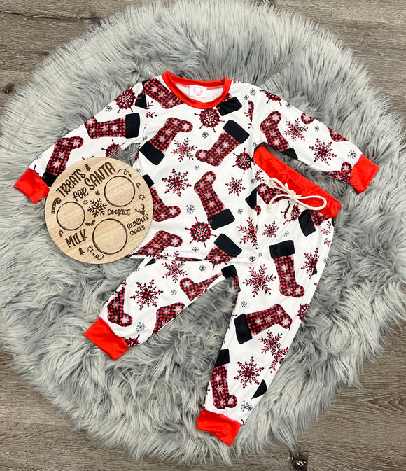 Snowflake Stockings Jammies