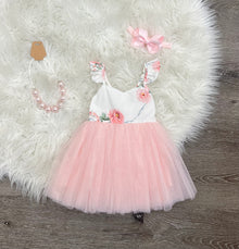 Pink Blossoms Tulle Dress