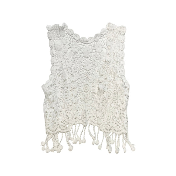 Gorgeous Cream Lace Vest