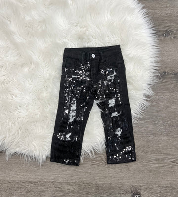Delilica Black Sequin Denim