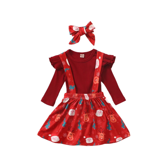 Reindeer Skirt Set