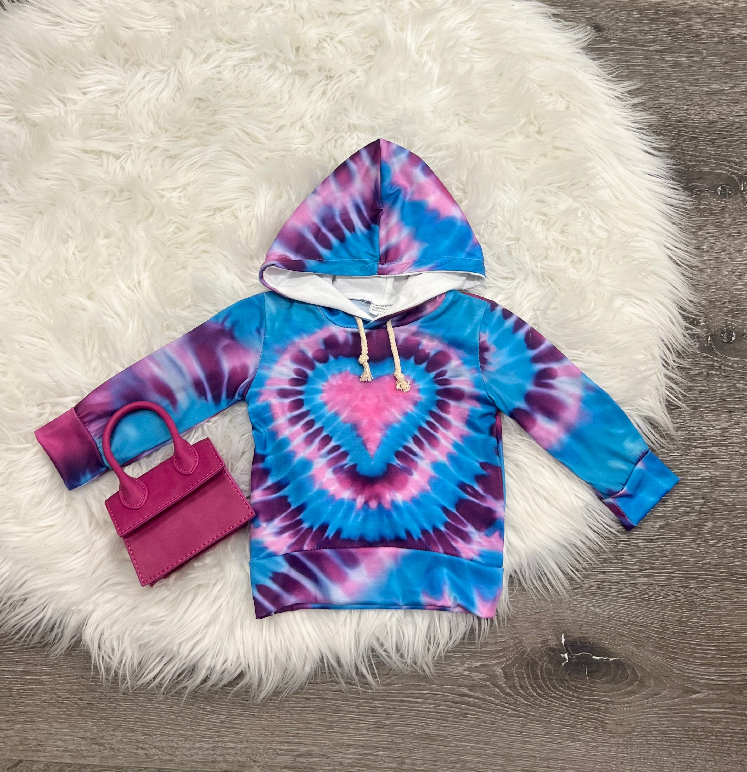 Heart Tie Dye Hoodie