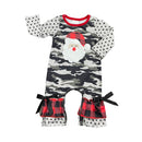 Camo Santa Ruffle Romper-2