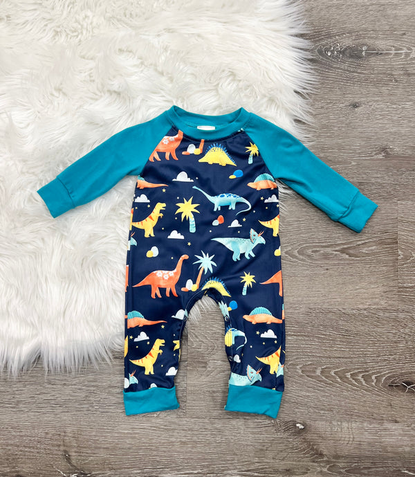 Raining Dinos Romper