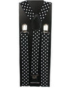 Black w/White Polka Dots