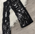 Delilica Black Sequin Denim