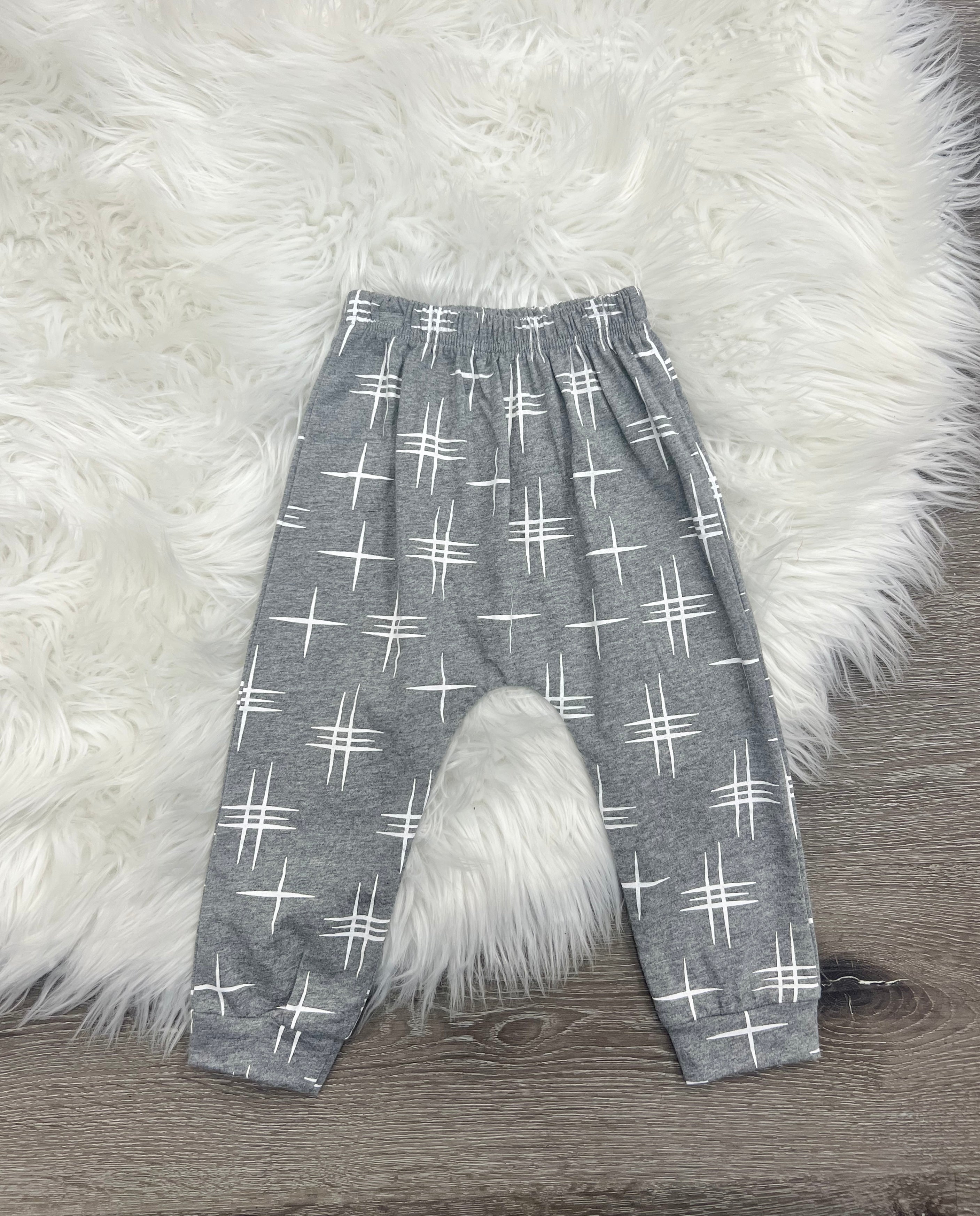 Grey checkered pants